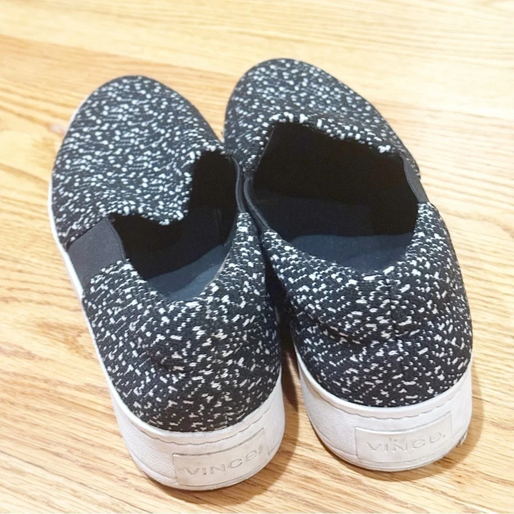 VINCE Warren Tweed Platform Slip-on Sneakers EUC
